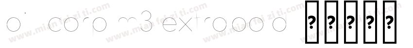 bill corp m3 extrabold字体转换